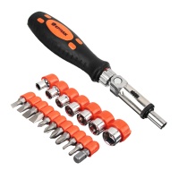 Отвертка реверсивная ЕРМАК 19 предметов 651143