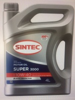Масло Sintec Super 3000 10W40 Api SG/CD п/синт.4л  М+